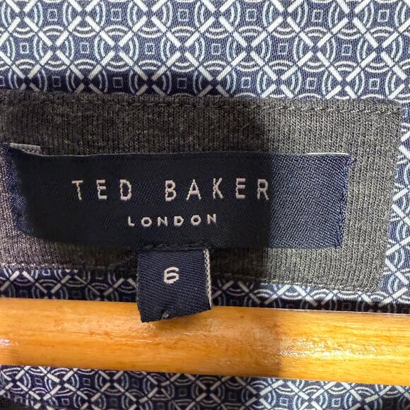 Ted Baker London Men’s Charcoal Gray Half-Zip Pullover Sweater Size 6 (2XL) - Picture 7 of 9